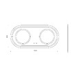 KIAMAMI VALENTINA - Miroir Ovale 180X80 Pour Salle De Bain Avec Éclairage Led - vignette