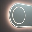 KIAMAMI VALENTINA - Miroir Ovale 180X80 Pour Salle De Bain Avec Éclairage Led - vignette