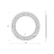 KIAMAMI VALENTINA - Miroir Rond Avec Décoration Illuminée Par Led 70Cm - vignette