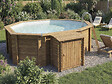 HABITAT ET JARDIN - Coffre de filtration en bois traité pour piscine "Keny" - 120 x 95 x 126 cm - vignette