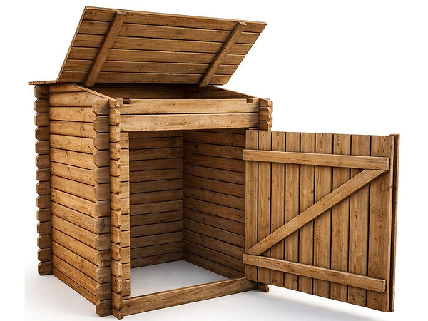 HABITAT ET JARDIN - Coffre de filtration en bois traité pour piscine "Keny" - 120 x 95 x 126 cm - large