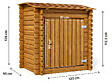HABITAT ET JARDIN - Coffre de filtration en bois traité pour piscine "Keny" - 120 x 95 x 126 cm - vignette
