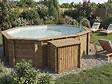 HABITAT ET JARDIN - Coffre de filtration en bois traité pour piscine "Keny" -  120 x 95 x 113 cm - - vignette