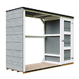 TIMBELA - Abri à bûches extérieur - 75 x 217 x H159 cm - Abri à outils et bûches - 1,09 m² + 0.53 m² - TIMBELA M981 - CAVERN STEEL - vignette