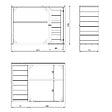 TIMBELA - Abri à bûches extérieur - 75 x 217 x H159 cm - Abri à outils et bûches - 1,09 m² + 0.53 m² - TIMBELA M981 - TUNDRA GREY - vignette