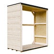 TIMBELA - Abri à bûches extérieur 1,14 m² - 75 x 153 x H159 cm - M980-1 - vignette
