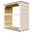 TIMBELA - Abri à bûches extérieur 1,14 m² - 75 x 153 x H159 cm - M980-1 - vignette