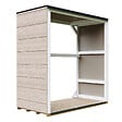 TIMBELA - Abri à bûches extérieur 1,14 m² - 75 x 153 x H159 cm - TIMBELA M980-1-TERRA BROWN - vignette