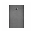 AURLANE - Receveur de Douche à Carreler 120x90cm avec Bonde à Sortie Verticale - Grille Inox Chrome - vignette