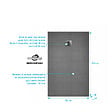 AURLANE - Receveur de Douche à Carreler 120x90cm avec Bonde à Sortie Verticale - Grille Inox Chrome - vignette