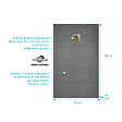 AURLANE - Receveur de Douche à Carreler 160x90cm avec Bonde à Sortie Verticale - Grille Finition Or Brossé - vignette