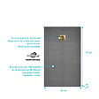 AURLANE - Receveur de Douche à Carreler 140x80cm avec Bonde à Sortie Horizontale - Grille Finition Or Brossé - vignette