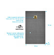AURLANE - Receveur de Douche à Carreler 160x80cm avec Bonde à Sortie Verticale - Grille Finition Or Brossé - vignette