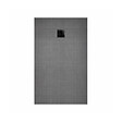 AURLANE - Receveur de Douche à Carreler 140x80cm avec Bonde à Sortie Verticale - Grille Noire - vignette