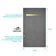 AURLANE - Receveur de douche à carreler 160x80 cm avec bonde écoulement linéaire - Grille finition or brossé - vignette