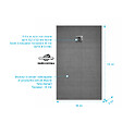 AURLANE - Receveur de douche à carreler 120x90 cm avec bonde à sortie Horizontale - Grille finition chrome - vignette