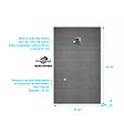 AURLANE - Receveur de Douche à Carreler 140x80cm avec Bonde à Sortie Verticale - Grille Inox Chrome - vignette