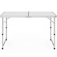 ID MARKET - Table de camping pliante réglable en hauteur 120 cm - vignette