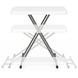ID MARKET - Table pliante d'appoint 77 cm hauteur réglable 3 positions URBANA pour extérieur intérieur camping - vignette