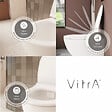 VITRA - Cuvette WC suspendu sans bride VitrA Sento blanc mat + abattant frein de chute - vignette