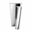 AURLANE - 2 profilés muraux de finition en aluminium Chrome H250 cm compatible avec WALL'IT et STONE'IT - vignette