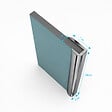 AURLANE - 2 profilés muraux de finition en aluminium Chrome H250 cm compatible avec WALL'IT et STONE'IT - vignette