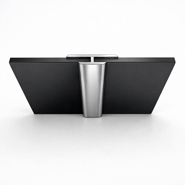 AURLANE - Profilé Mural de Jonction en Aluminium Chrome H250 cm compatible avec WALL'IT et STONE'IT - large