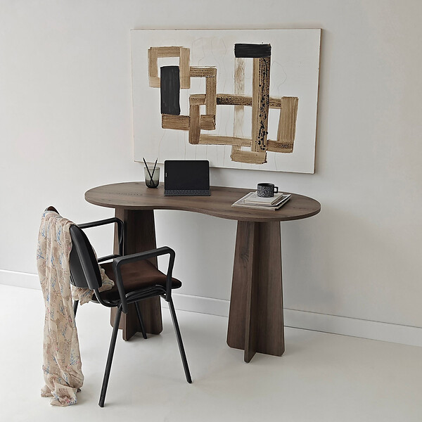 HABITAT ET JARDIN - bureau en bois "infini" 120 x 60 x 75 cm - Noyer - large