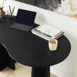HABITAT ET JARDIN - bureau en bois "infini" 120 x 60 x 75 cm - Noir - vignette