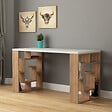 HABITAT ET JARDIN - bureau en bois "Maze" 140 x 60 x 75 cm - Blanc - vignette