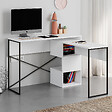HABITAT ET JARDIN - Bureau modulable en bois "Badau" - 110 x 102 x 77 cm - Blanc - vignette