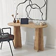 HABITAT ET JARDIN - bureau en bois "infini" 120 x 60 x 75 cm - Chêne saphir - vignette
