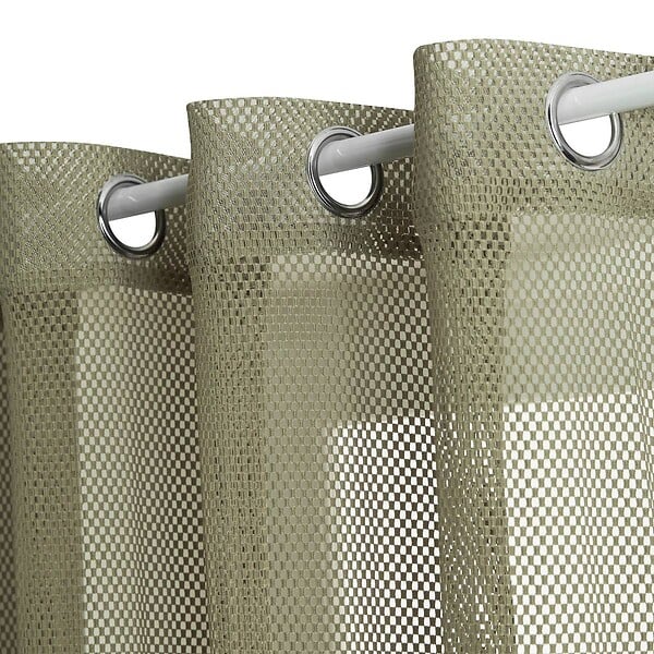 ATMOSPHERA - Voilage Zina 140x240cm vert kaki - large