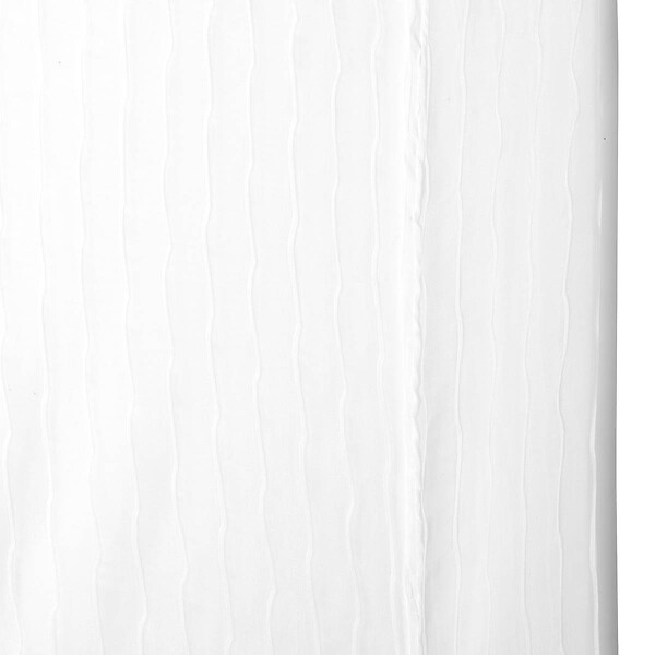 ATMOSPHERA - Voilage Mila rayures texturées140x240cm blanc - large