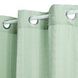 ATMOSPHERA - Voilage Noa motif rayures plissées140x240cm vert céladon - vignette
