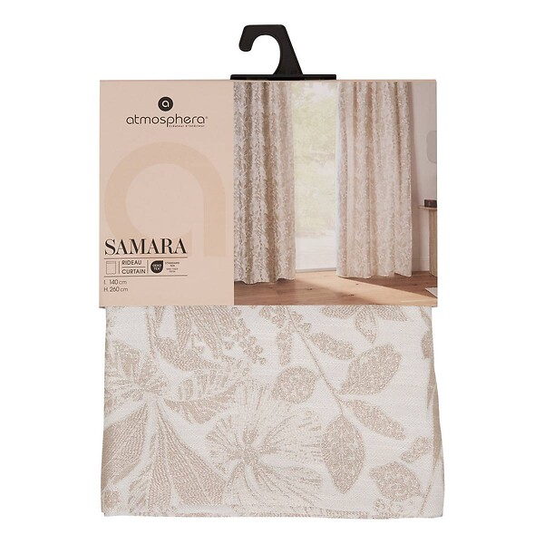 ATMOSPHERA - Rideau Samara 140x260cm beige lin - large