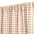 ATMOSPHERA - Rideau Groove 260x140cm vichy beige lin - vignette