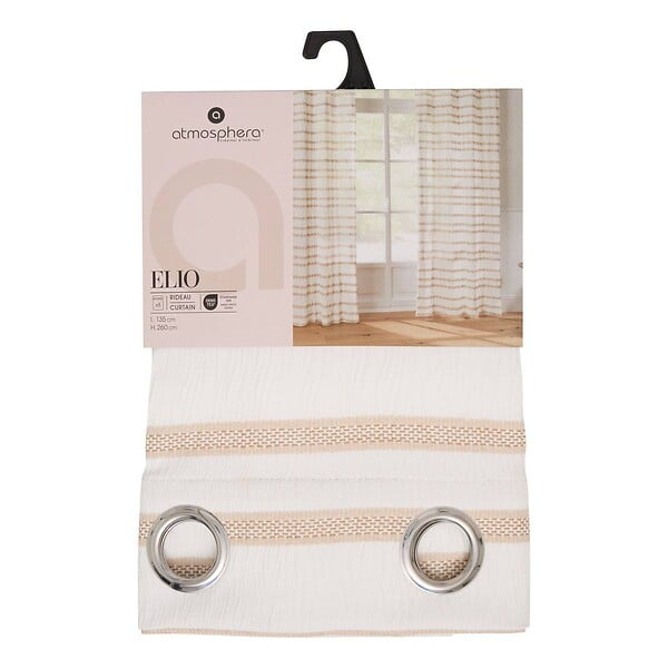 ATMOSPHERA - Rideau Elio 135x260cm beige - large
