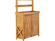HABITAT ET JARDIN - Armoire de jardin en bois avec poubelle intégrée "Lou" - Marron - vignette