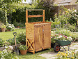 HABITAT ET JARDIN - Armoire de jardin en bois avec poubelle intégrée "Lou" - Marron - vignette