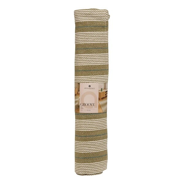 ATMOSPHERA - Tapis Groove 170x120cm rayé vert - large