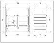 TIMBELA - Abri de jardin pour poubelles 2x240L TIMBELA M980A-CAVERN STEEL - vignette