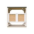 TIMBELA - Abri de jardin pour poubelles 2x240L TIMBELA M980A-HARVEST HONEY - vignette