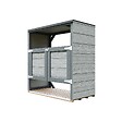 TIMBELA - Abri de jardin pour poubelles 2x240L TIMBELA M980A-TUNDRA CAVERN - vignette