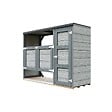 TIMBELA - Abri de jardin pour poubelles 2x240L TIMBELA M981A-TUNDRA CAVERN - vignette