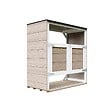 TIMBELA - Abri de jardin pour poubelles 2x240L TIMBELA M980A-TERRA BROWN - vignette
