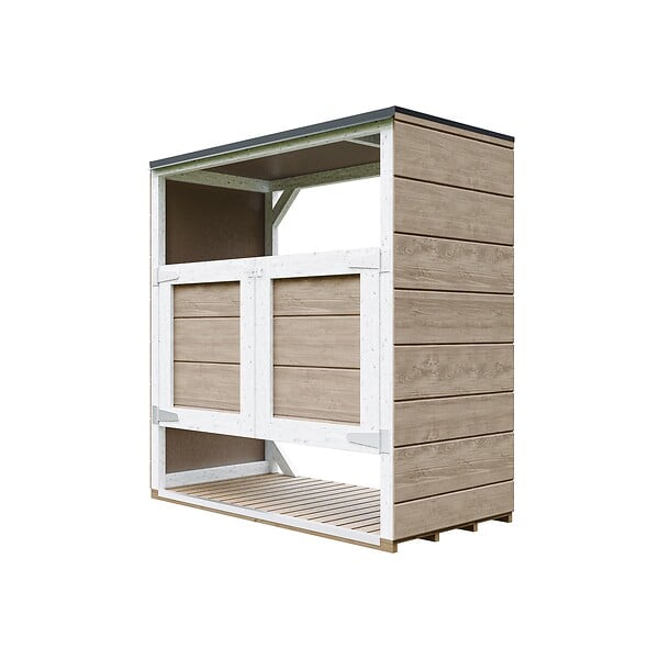 TIMBELA - Abri de jardin pour poubelles 2x240L TIMBELA M980A-TERRA BROWN - large