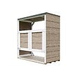 TIMBELA - Abri de jardin pour poubelles 2x240L TIMBELA M980A-TERRA BROWN - vignette