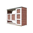 TIMBELA - Abri de jardin pour poubelles 2x240L TIMBELA M981A-REDWOOD RED - vignette