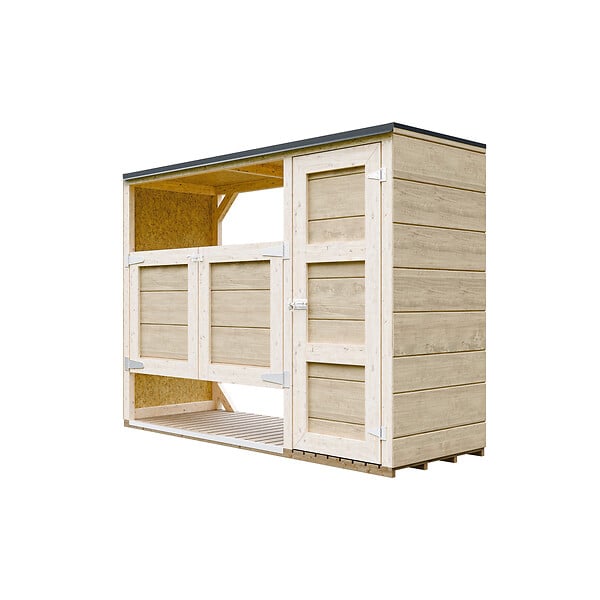 TIMBELA - Abri de jardin pour poubelles 2x240L TIMBELA M981A - large